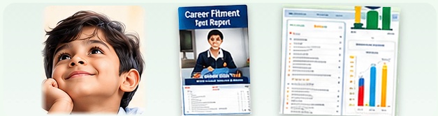 Psychometric Test — पोस्टरमधील रिपोर्ट आणि चित्र